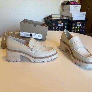 Dolce Vita ivory Halona loafer size 9.5